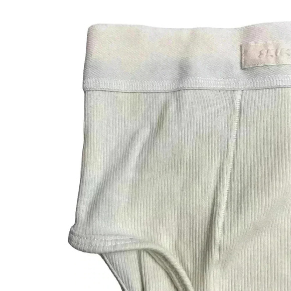 SKIMS COTTON RIB MID RISE BRIEF IN BONE SIZE XXS - Picture 4 of 11